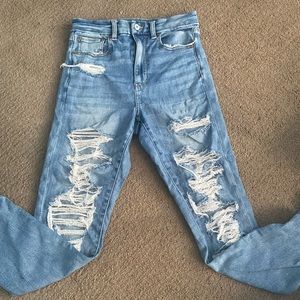 American Eagle Light Distressed Denim Jeans